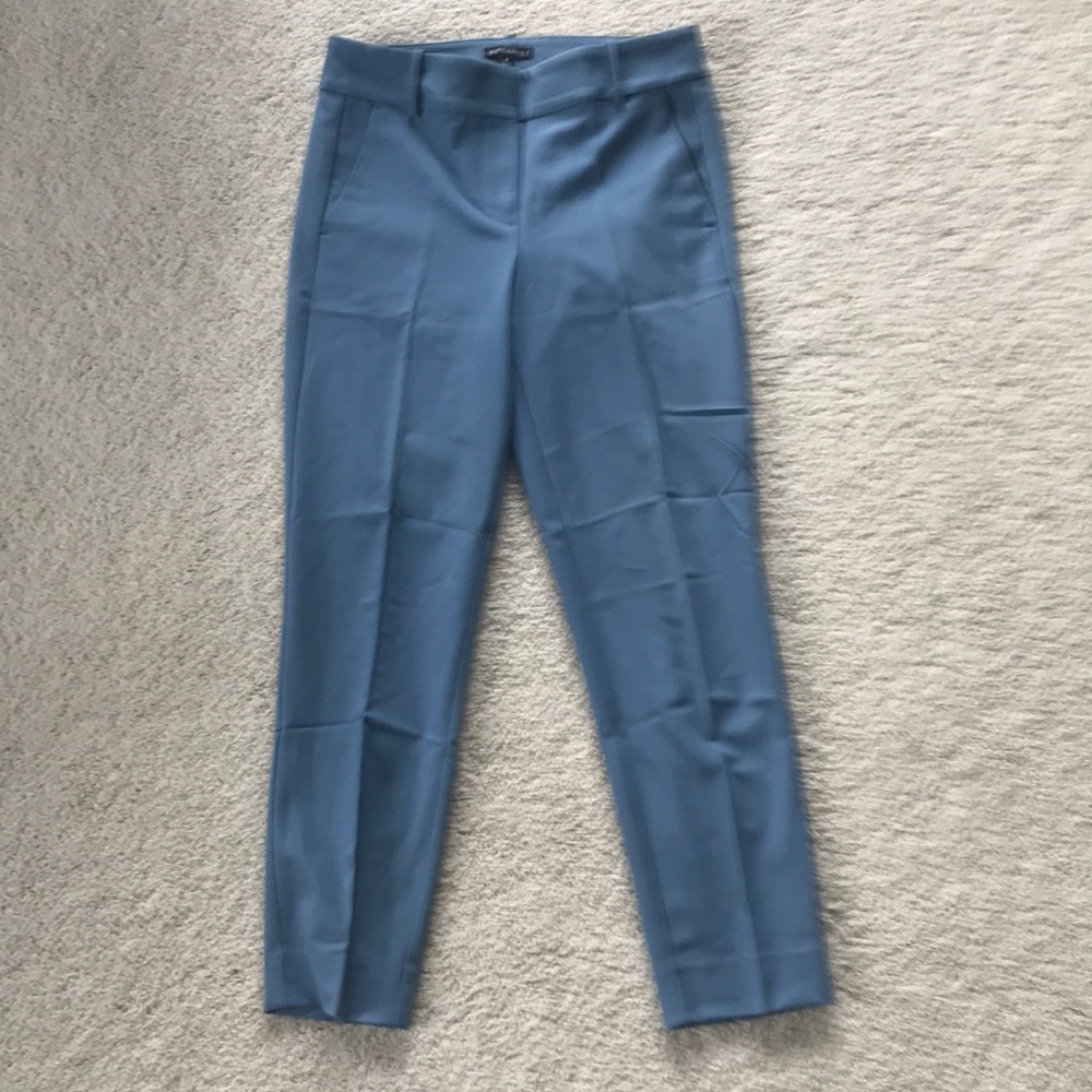 J Crew Dress Mercantile Dusk Blue Stretch Cropped Pants Sz 4